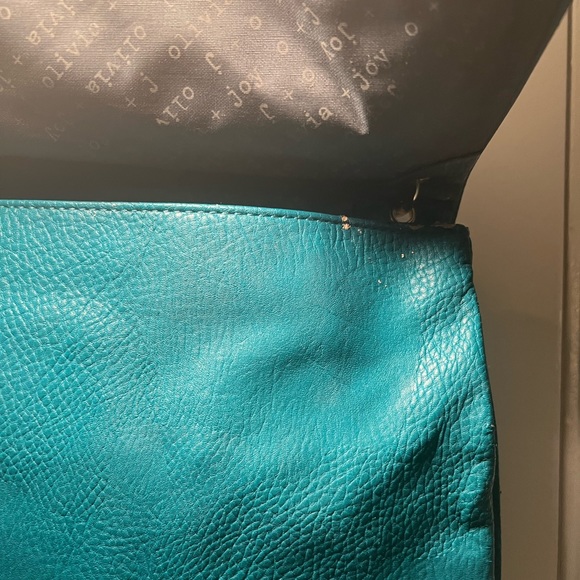 Olivia + Joy gold and teal purse - Picture 4 of 5